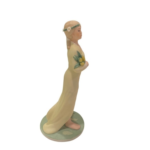 Vintage Laszlo Ispanky Figurine SUMMER Lady Girl Four Seasons Porcelain Fairy - Picture 3 of 8